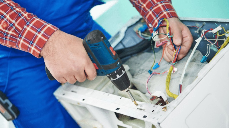 Ankara Siemens Siemens çamaşır makinesi kart tamiri – Su almama arızası orijinal parça ile giderildi. - Teknik servis örneği